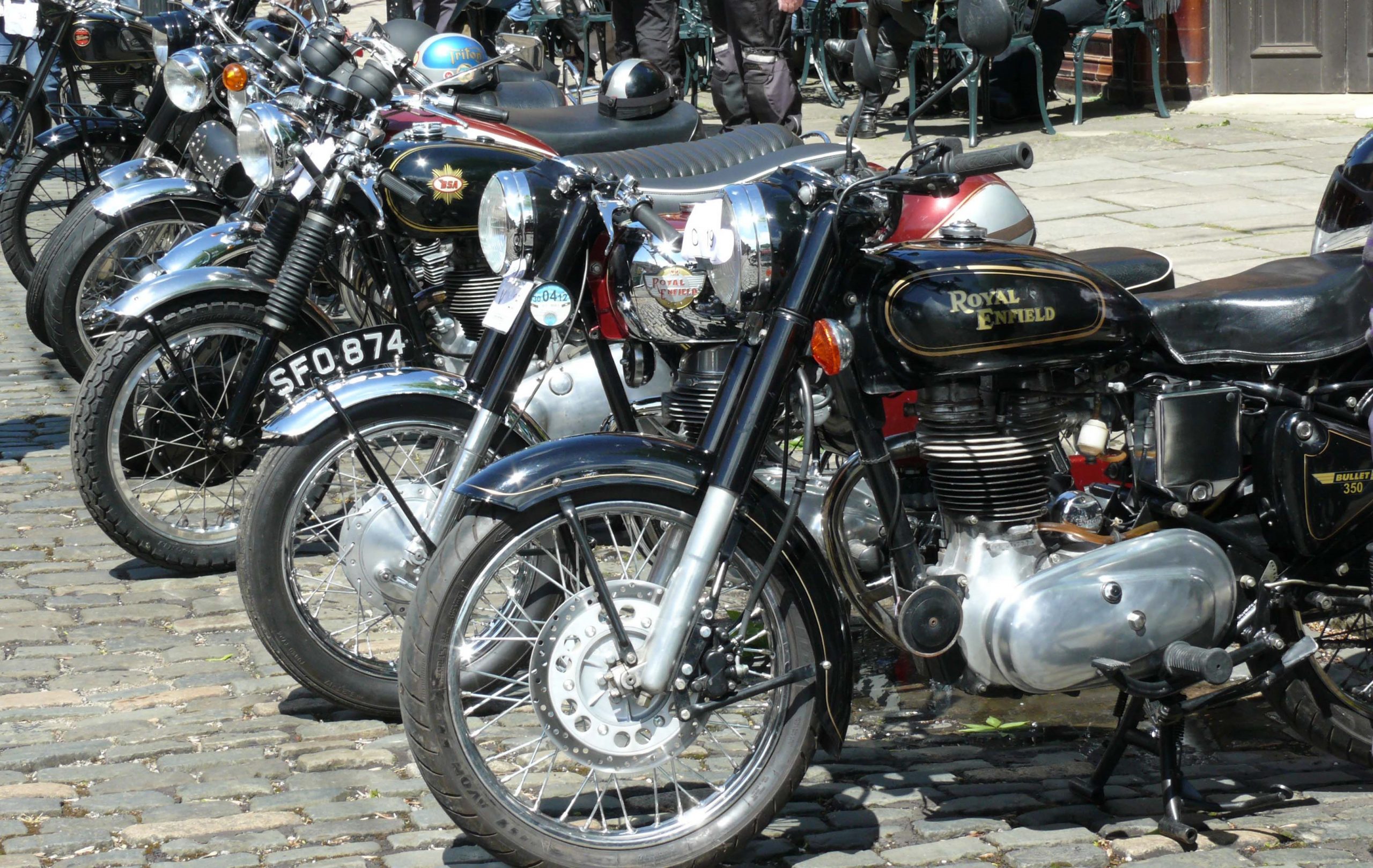 Classic Motorcycle Day at Crich Tramway Village