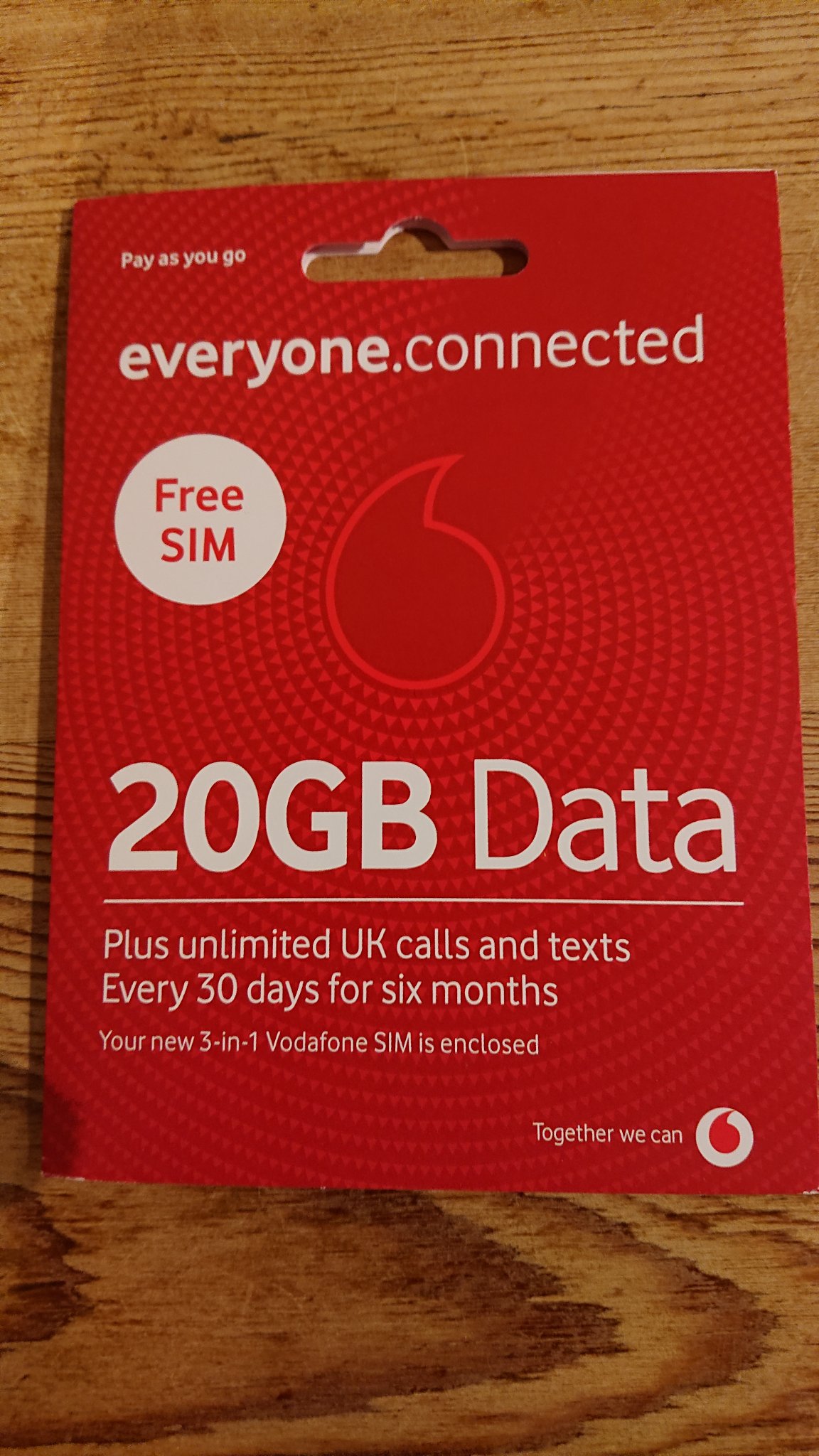 Rotary Club Amber Valley is donating Vodafone SIM cards to Ukrainian refugees