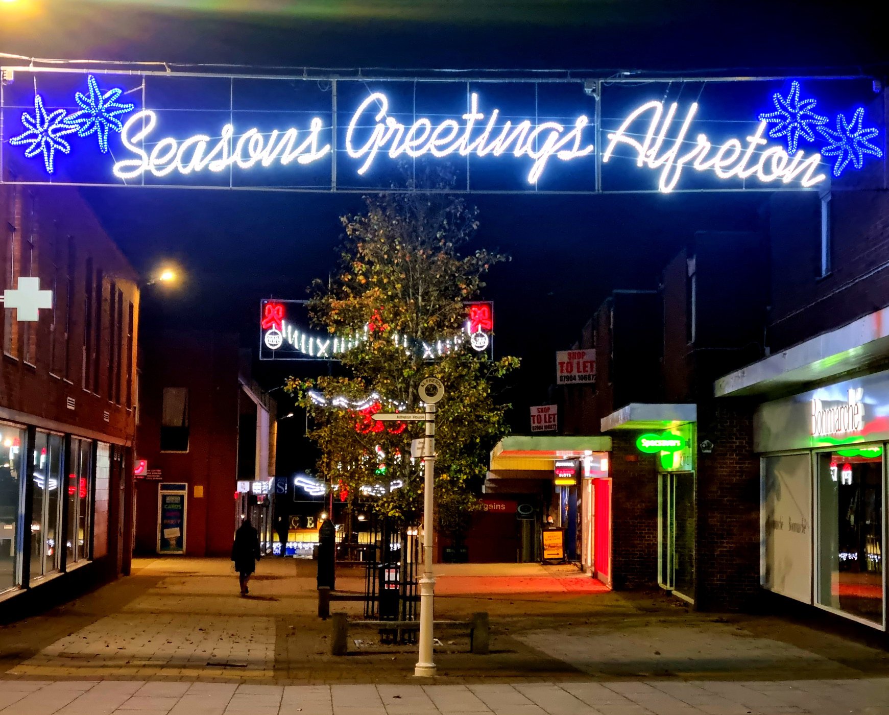 Alfreton's Christmas lights