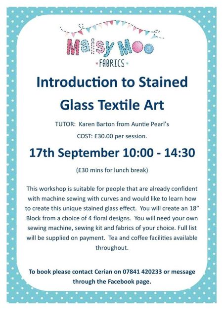 Maisy Moo Fabrics workshops