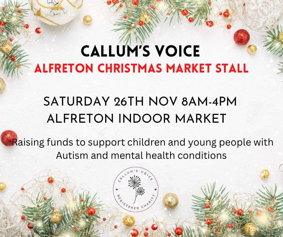 Callum's Voice to hold festive fundraising stall at Alfreton Indoor Market