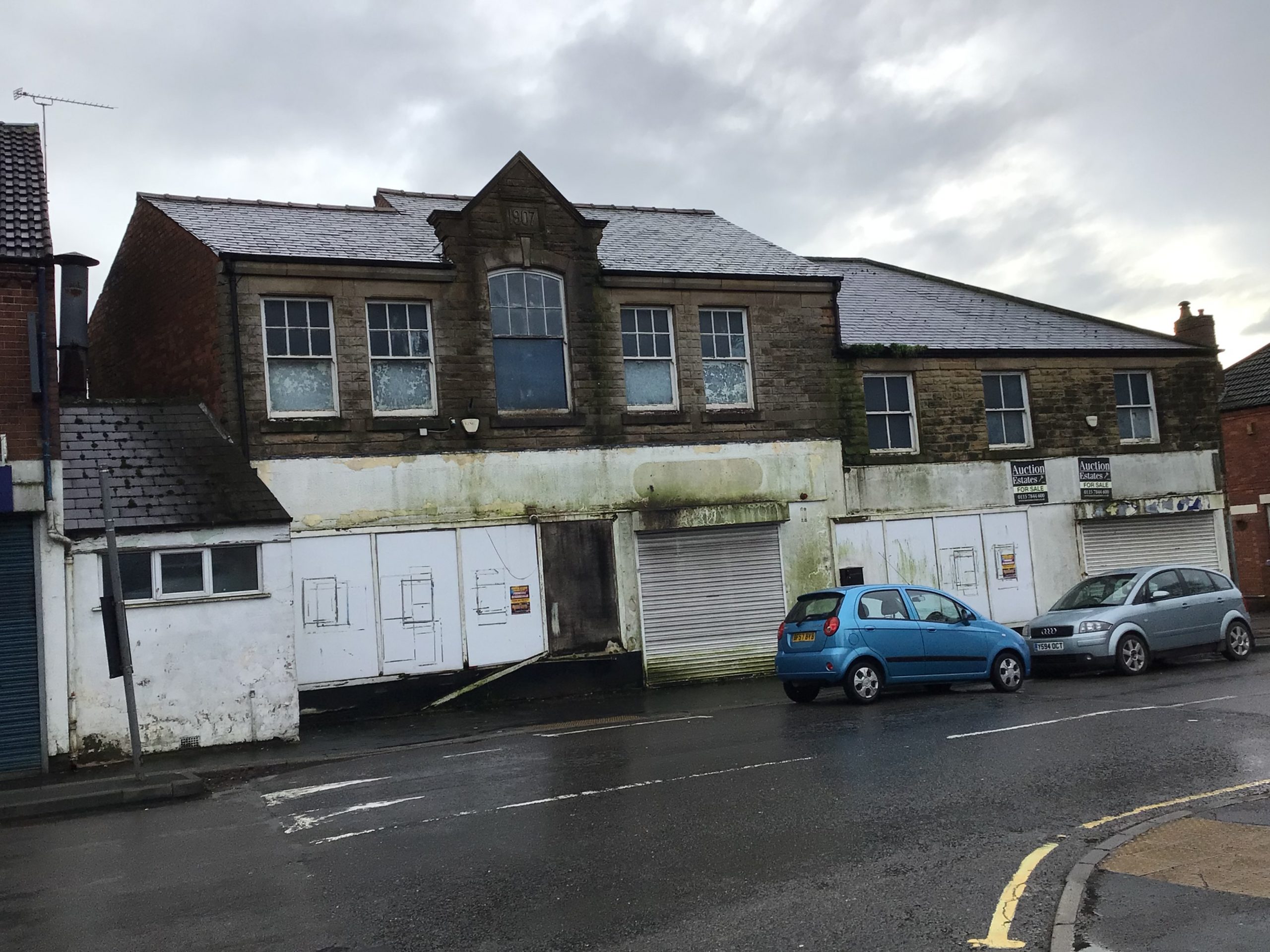 The former Co-op on Tibshelf High Street will go to auction in February