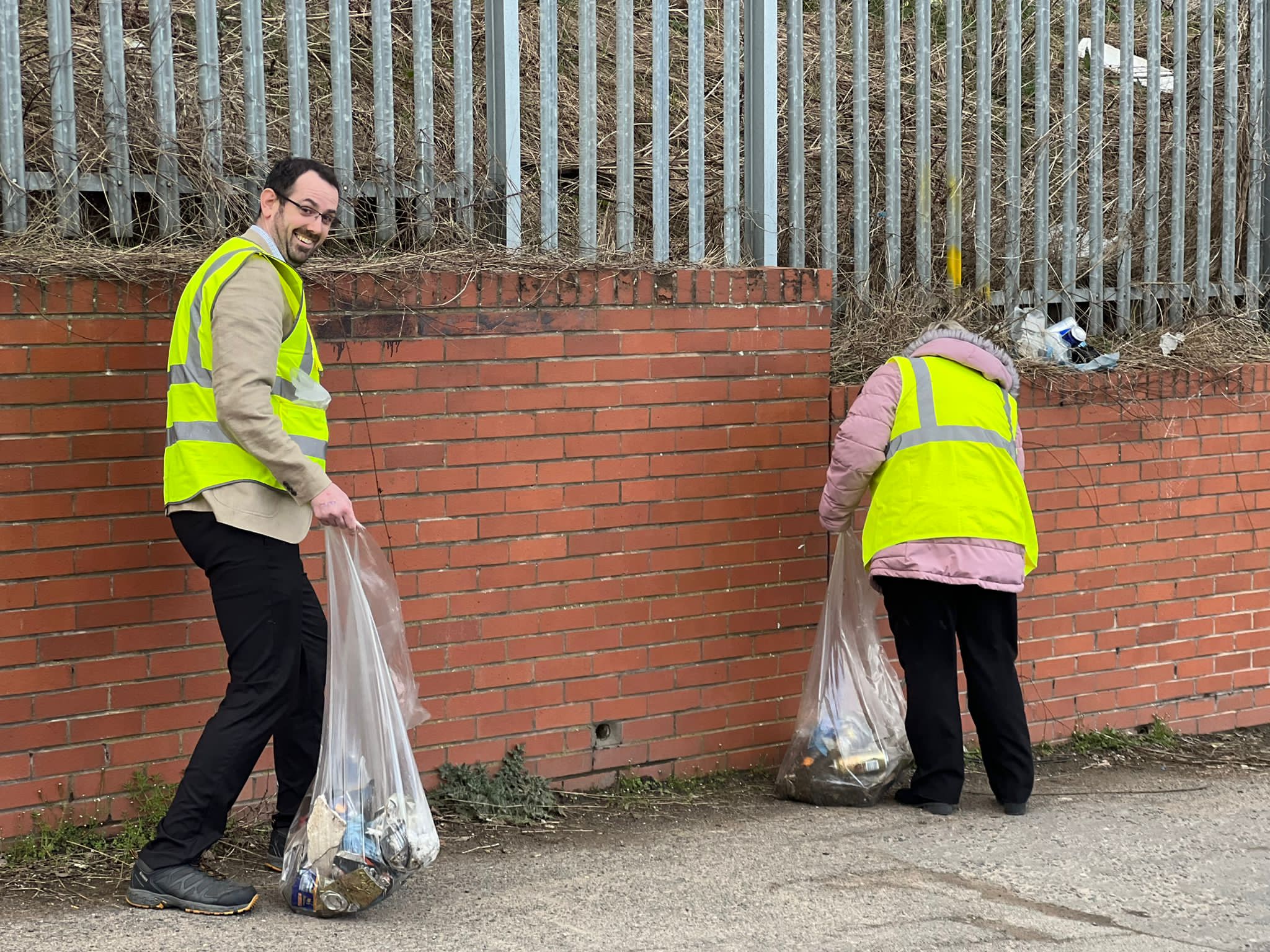 CPR Manufacturing did a litter pick on Meadow Lane, Alfreton