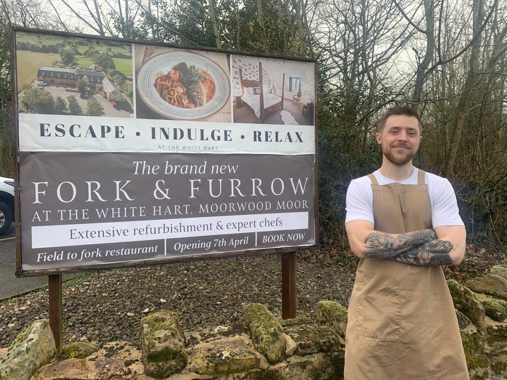 Adam Jones is head chef of the new Fork & Furrow restaurant at the White Hart Inn