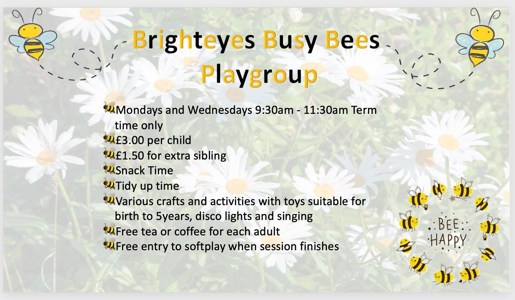 Brighteyes Softplay is starting a playgroup