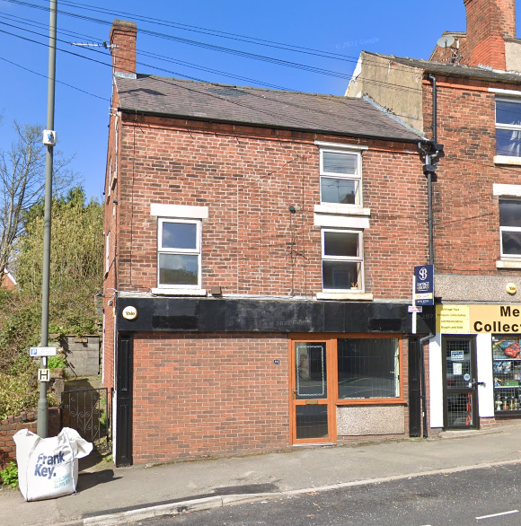 A mixed use building in Alfreton town centre (King Street) will go to auction on May 25