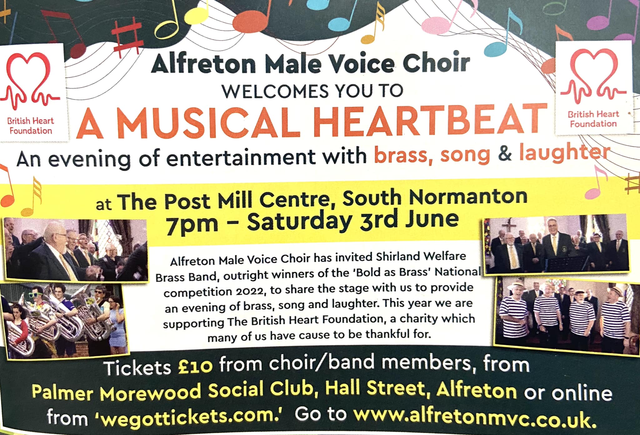 Alfreton Male Voice Choir will present a Musical Heartbeat