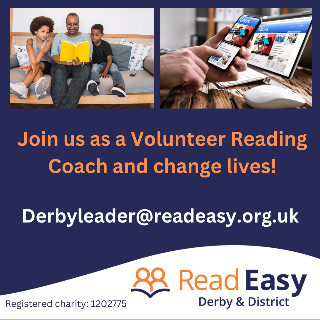Read Easy Derby & District will expand its programme into Alfreton