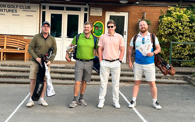A1 Comms golfers took on a 72-hour golf challenge in aid of Alfreton Park School