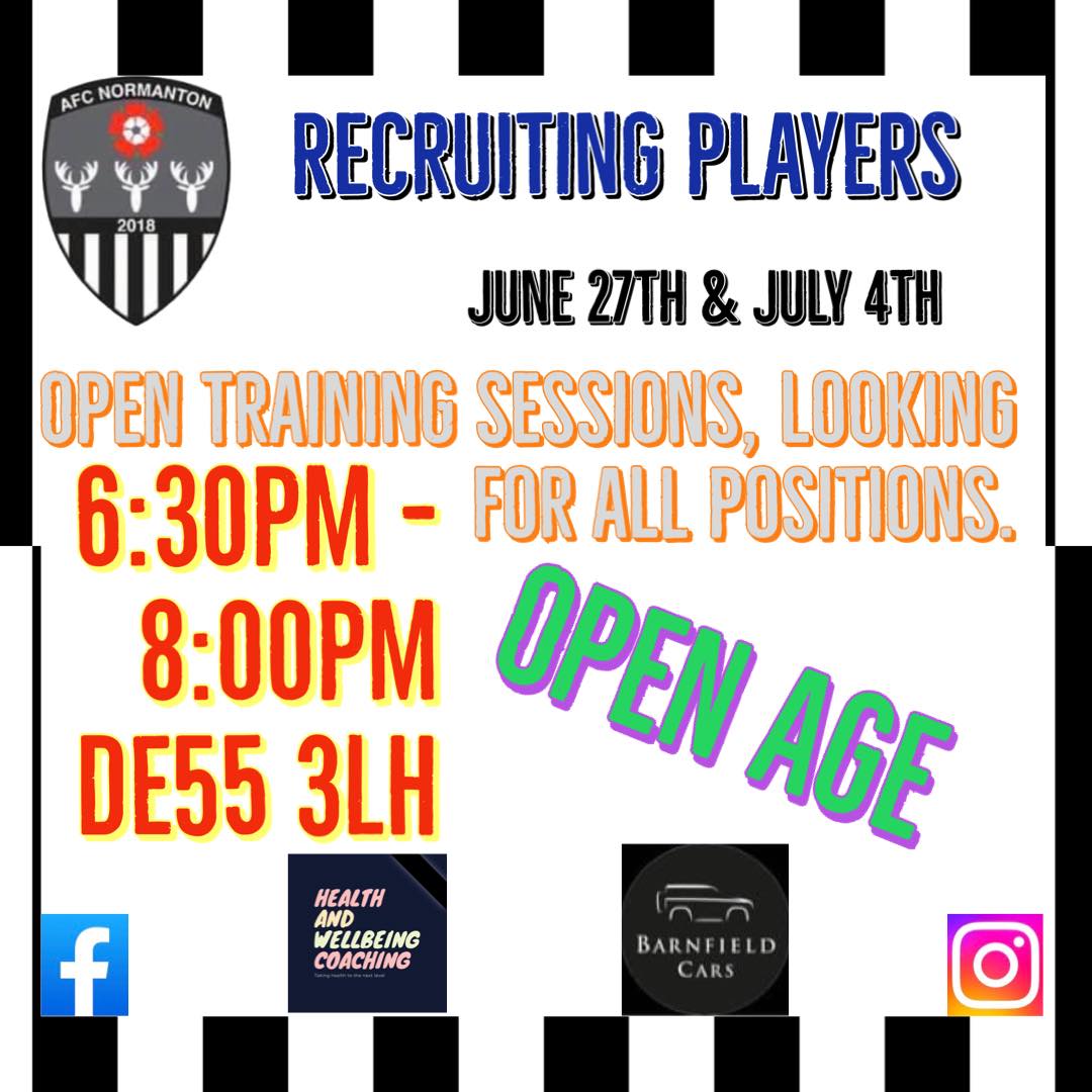 AFC Normanton Ladies will hold two open training sessions in June and July