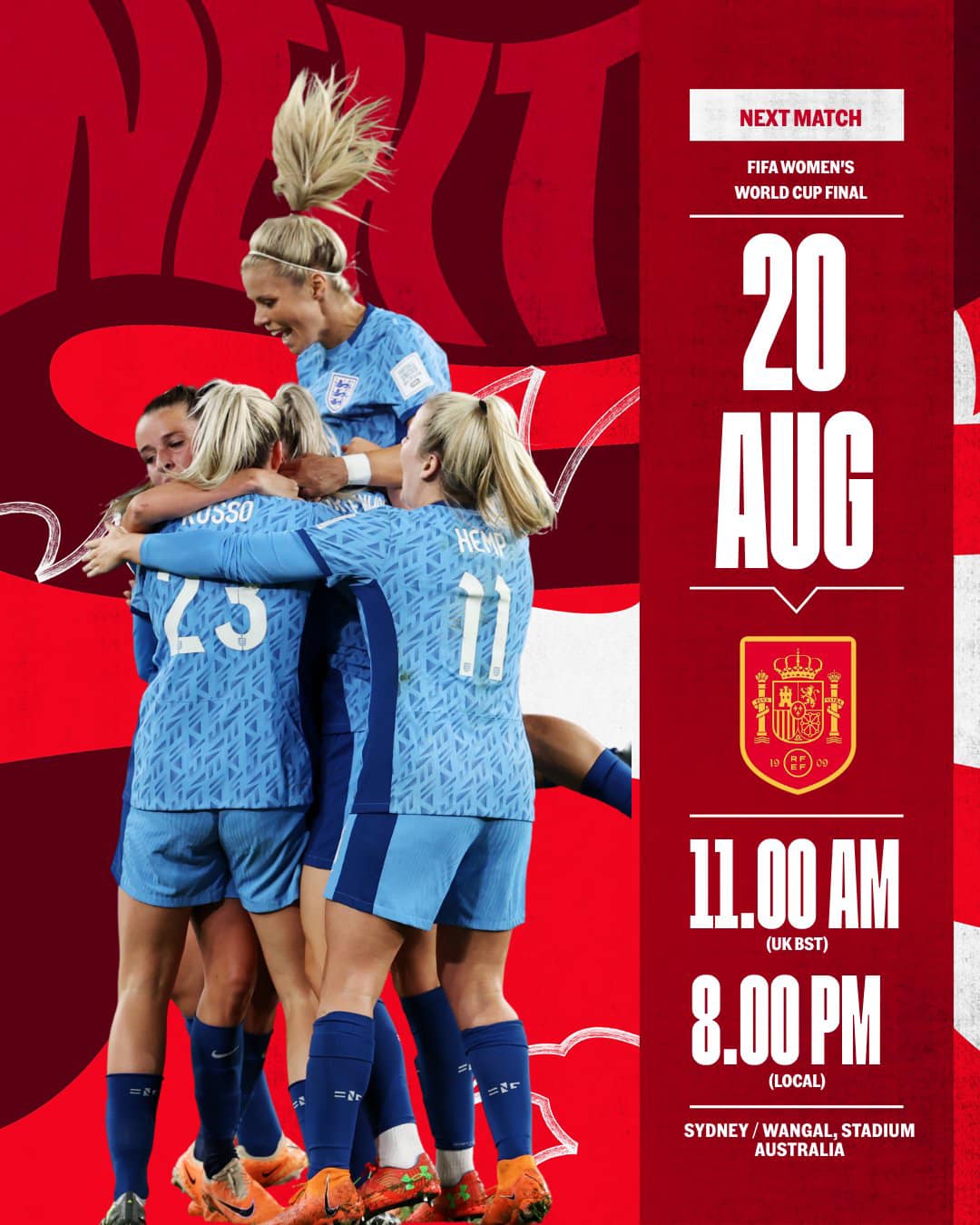 England are through to the Women's World Cup Final 2023