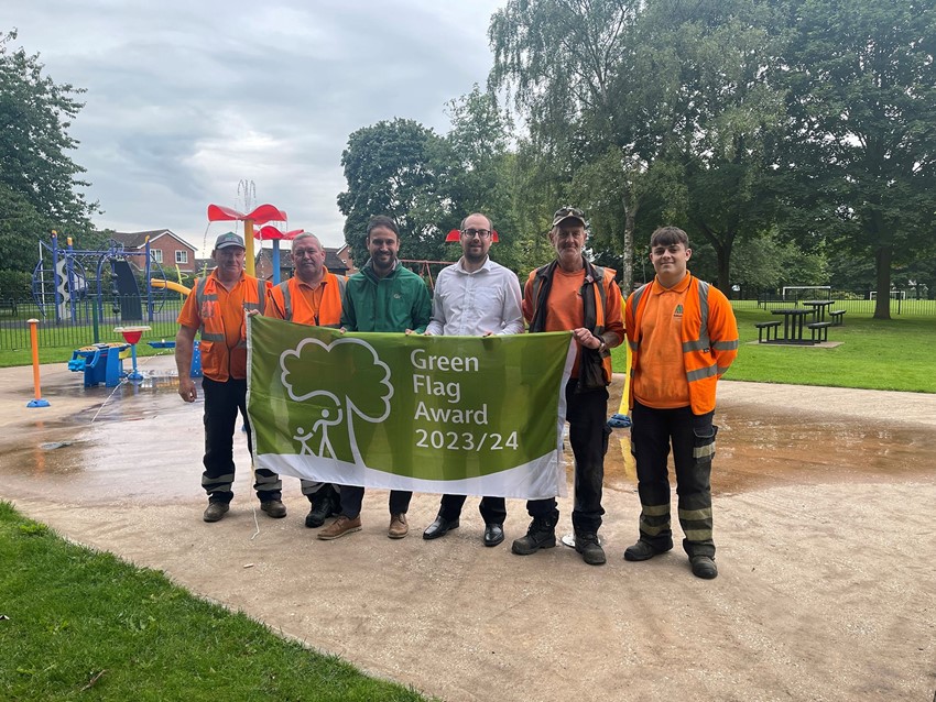 Parks in Swanwick, Somercotes and Riddings have been awarded Green Flag Status again