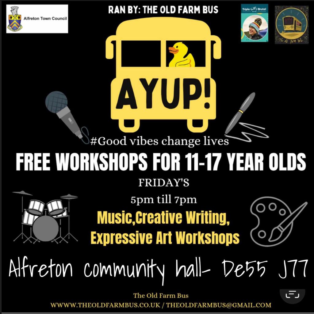 AYUP workshops at Alfreton Community Hall