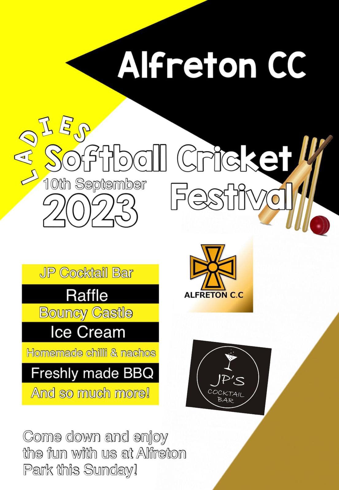 Women's softball festival at Alfreton Cricket Club - September 2023