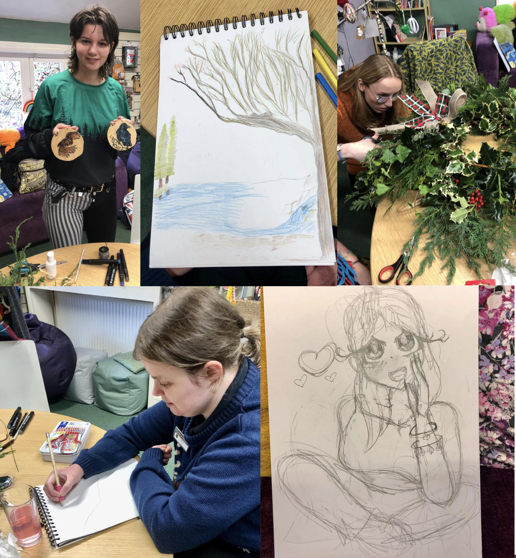 Festive creativity at young people’s support charity