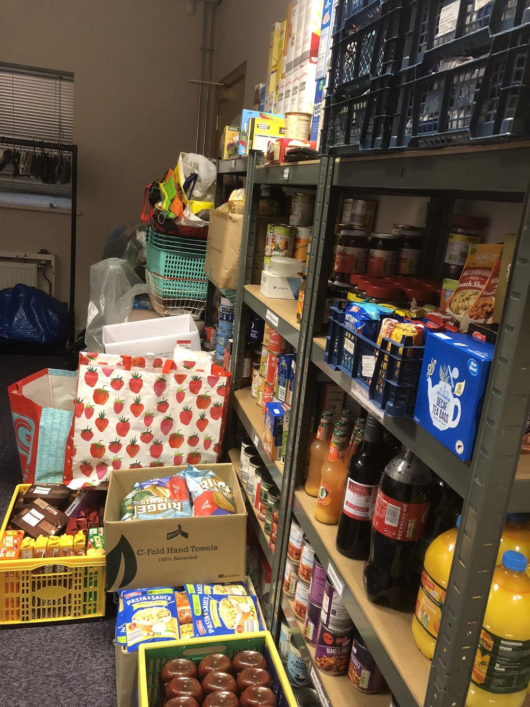 Community pantry shelves stocked after food drive