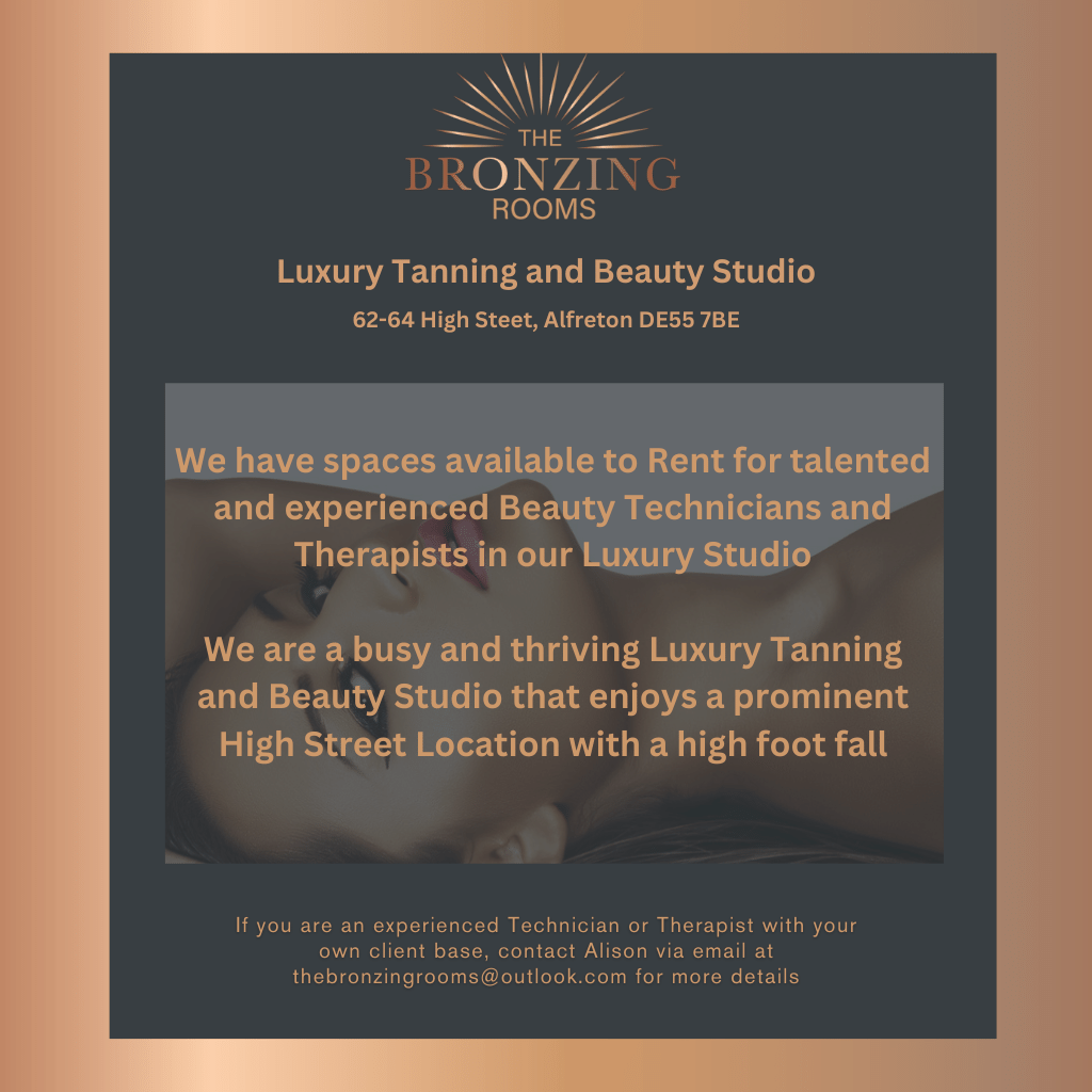 Job vacancy – Beauty Technician and Therapists at the Bronzing Rooms