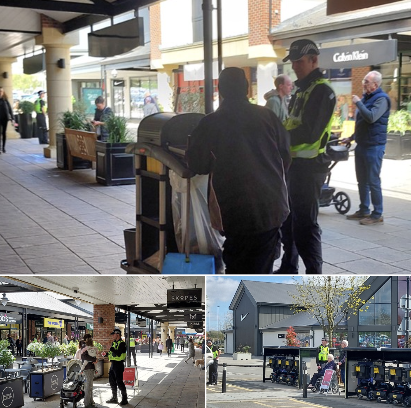 Police engage with shoppers and businesses